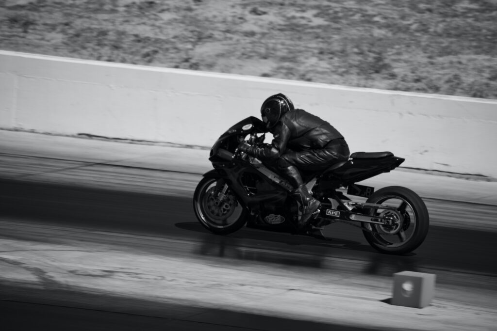 Motorcyclist on the Track